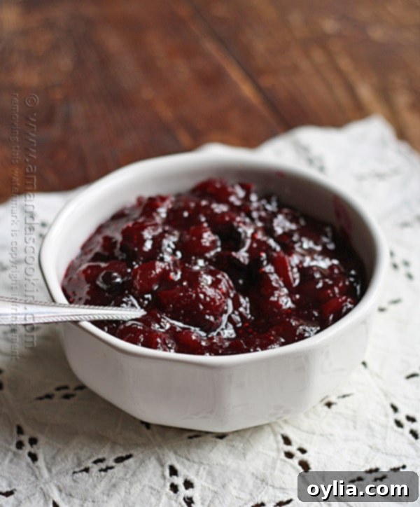Delicious Homemade Whole Cranberry Sauce by Amanda's Cookin'