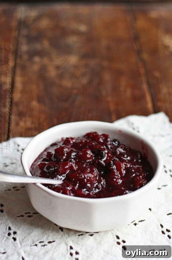 Fresh Whole Berry Cranberry Sauce for Holiday Meals