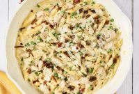 The Golden Swirl Chicken Carbonara