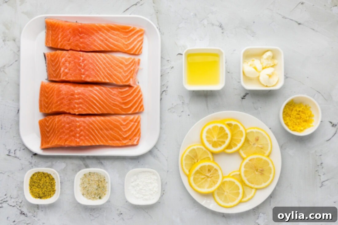 Zesty Baked Salmon 4 Ingredients for Baked Lemon Salmon
