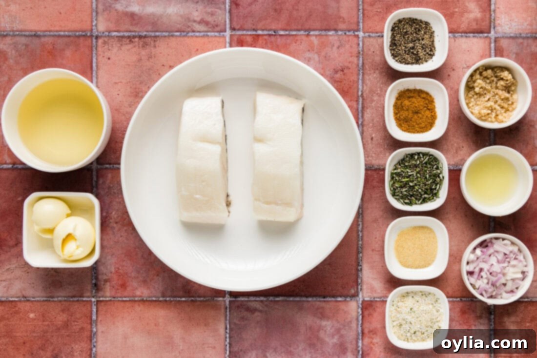 Ingredients for Steamed Chilean Sea Bass