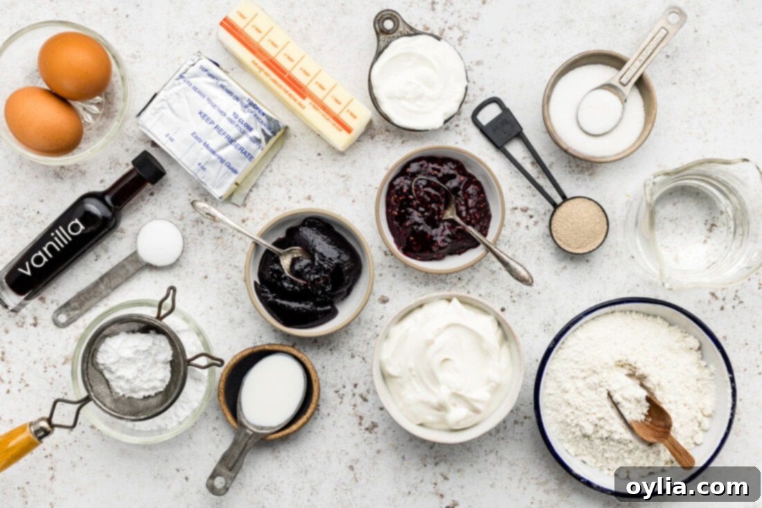 Ingredients for Braided Breakfast Danish