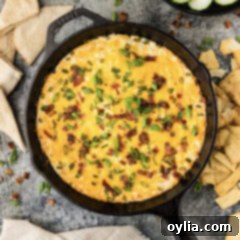 Skillet of Chicken Bacon Ranch Dip